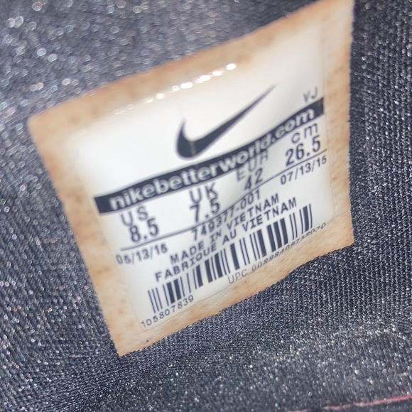 UGC MENS NIKE KD TREY 5 III VELCRO & LACED BLACK ANTHRACITE GYM SHOE - Picture 8 of 10